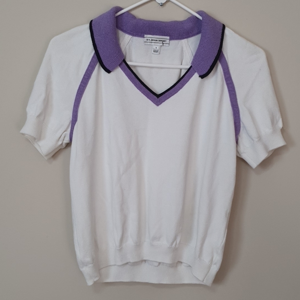 ST. John Sport Blended Wool Blouse